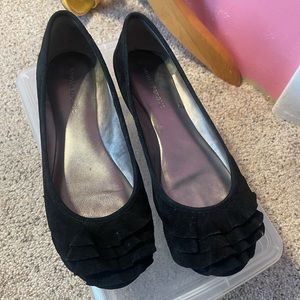 Banana Republic Suede Ruffle Flat